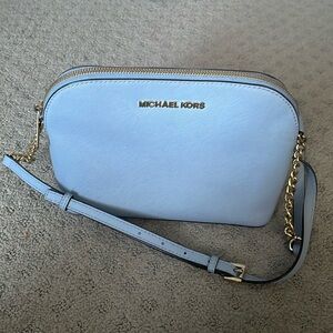 Michael Kors blue crossbody bag